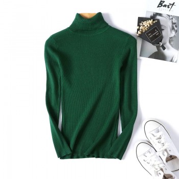 2020 spring Knitted Turtleneck Sweater Casual Soft polo-neck Jumper Fashion Slim Femme Elasticity Pullovers
